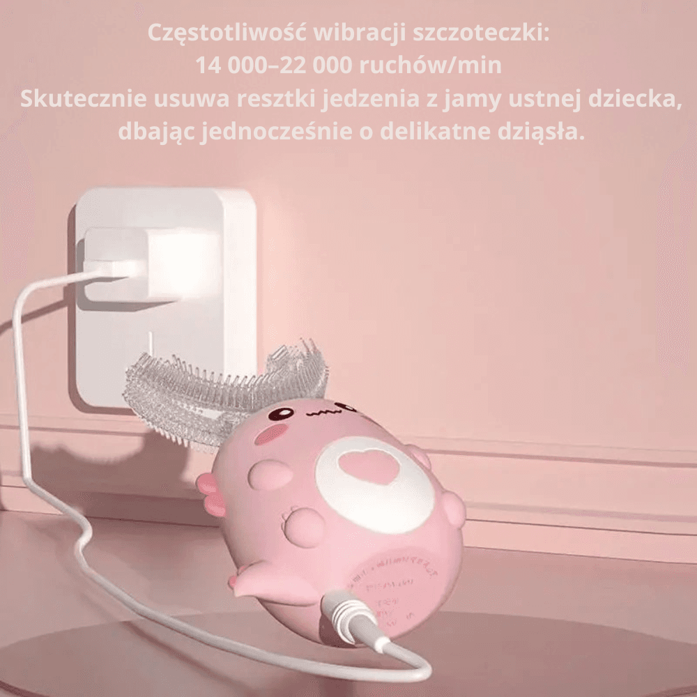 Dziecięca szczoteczka soniczna - szybkie mycie, czyste ząbki, radość z używania